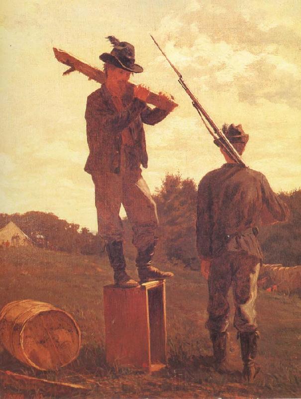 Winslow Homer Punishment for intoxication Norge oil painting art